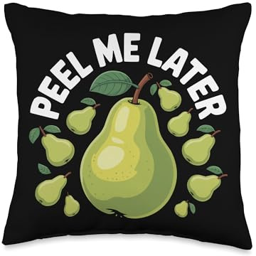 Pear Tree Fruit Humor Fruity Pear Lover Throw Pillow