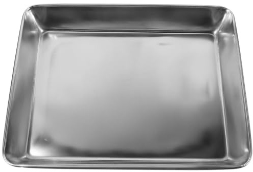 TOYZFRIENDY Bassine de Bain sans Odeur Bords Lisses en Acier Inoxydable Accessoire Nettoyage Bain des Oiseaux Domestiques pour Pigeon et Petits Oiseaux