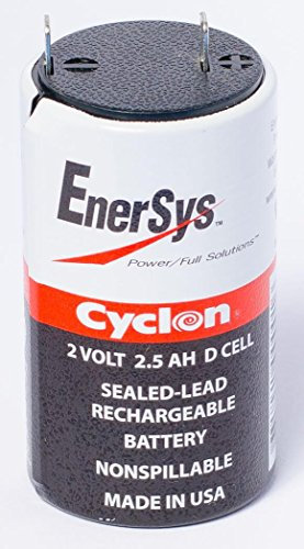 Batteria CYCLON 2 Volt 2.5 AH D Cell ENERSYS Ricaricabile
