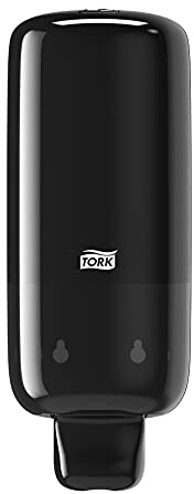 Tork Seifenspender Wandmontage für Seife und Hautpflegeprodukte Schwarz S4, Easy to use-zertifiziert, Elevation Design, 561508