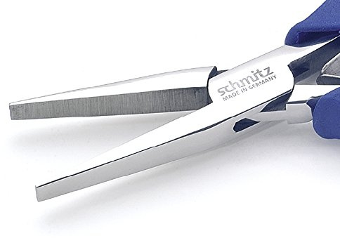 Flat Nose Pliers 6'' - schmitz 4421HS22 - with long, smooth jaws - ESD - Dissipative - Hightech tool for professionals - Made in Germany - Solingen