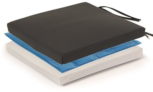 Protekt Bariatric Gel Wheelchair Cushion with Straps - 24 x 18 x 4