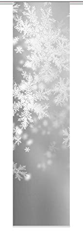 Home fashion Schiebewand, Stoff, Grau, 245 x 60 cm