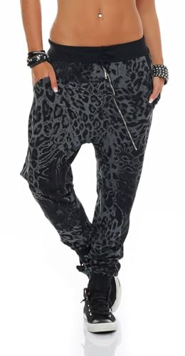 Malito Harem Pantalón en el clásico Design Aladin Baggy Bombacho Yoga 8021 Mujer (Blanco)