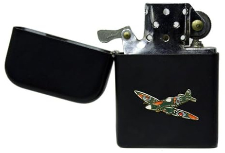 Spitfire negro mate a prueba encendedor de gasolina