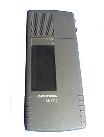 Grundig Diktiergerät SH2210 mit Akkuladen, Einschaltsperre, Schiebeschalter, Steno 30-Kassettenkompatibilität