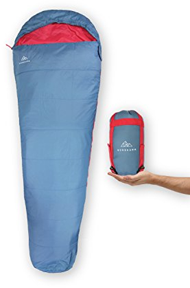 NORDKAMM – Sacco a pelo ultraleggero estivo, compatto, adulti, per trekking, destra