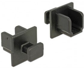 Delock 64010 Staubschutz für USB 3.0 Typ-B Buchse mit Griff 10 Stück Schwarz