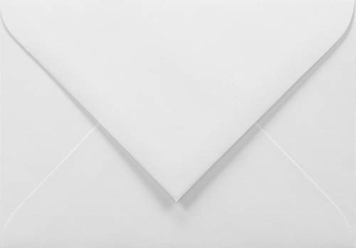 Netuno 500 Mini Umschläge Weiß DIN C7 8x12 cm hochwertig und stilvoll | 100g Papier · elegante kleine weiße Kuverts für Grußkarten, Visitenkarten & Geschenkanhänger