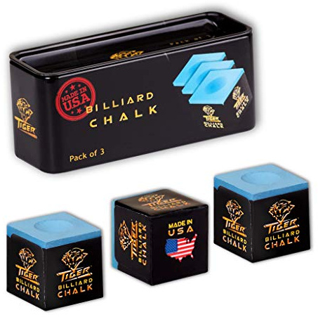Tiger biljardkrita biljard – blå – 3-pack