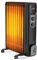 COSTWAY 2500W Ölradiator 11 Rippen Heizkörper 5-35℃, elektrische Heizung 3 Heizstufen mobil mit Räder, Überhitzungsschutz