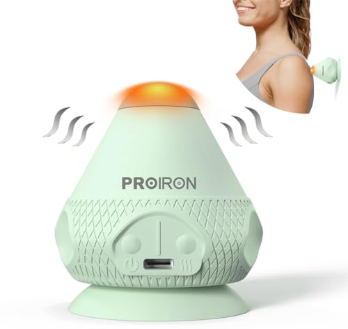 PROIRON Vibrating Massage Ball Hand Free, Heat Trigger Point Ball, Self Massage Tool, Relaxing Stocking Fillers Gadgets Presents Gifts for Men Women Runners, Disability, Fitness Lover, Arm Massager