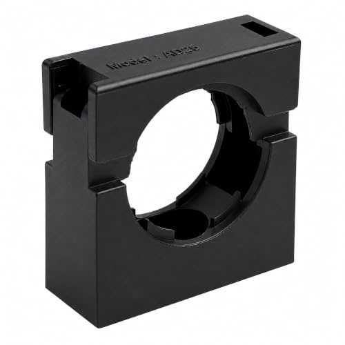 Rohrhalterung/Befestigungsstelle/Rohrschellen, schwarz, AD 28,5 mm, 10 Stück