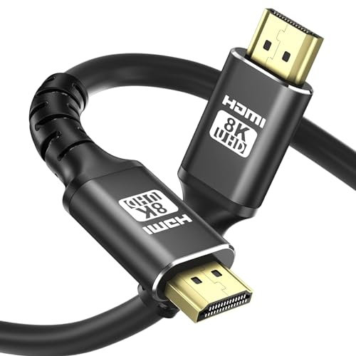 Betron Ultra HD 8K HDMI Cable 2.1, High-Speed, 3D and ARC Compatible, 0.5M Long for TV, PC, Monitor, PS4, PS5, Xbox and Projectors