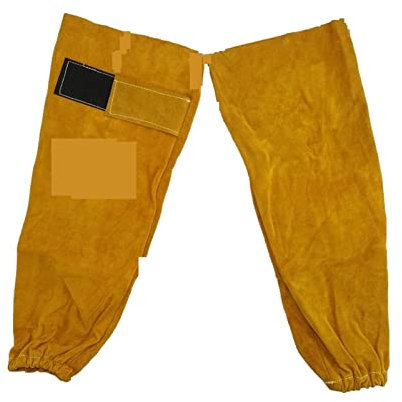 STRAFBRG Manga de Brazo de Soldador Profesional 48 cm 19, Manguito de Mangas de protección de Soldadura, Resistente al Calor, Manga de Trabajo de Soldadura de Cuero Uso Diario versátil