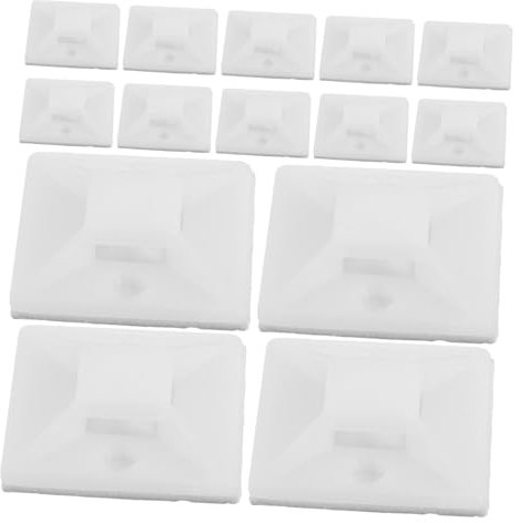 Housoutil 100pcs Self-Adhesive Suction Cup Tie Holder for Cord Management Zip Tie Mounts Organizers Wall Floor Mounts