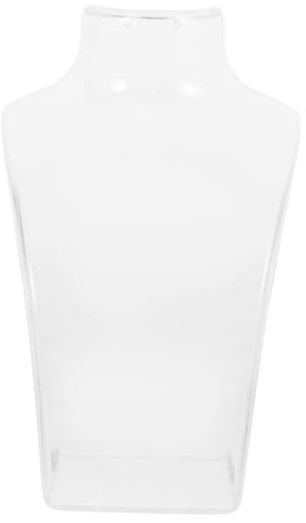 Abaodam 3stücke Halskettenständer Aus Acryl Für Schmuckausstellung Transparenter Schmuckhalter Mannequin-Design Für Einzelhandel Und Sammler | Halsketten und Ohrringe, Schlichtes Elegantes Design, Platzsparend, für Schminktisch und Sammlung