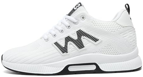 Dasongff Baskets Rehaussantes Homme avec Talon Invisible 6cm/8cm/10cm Taller, Sneakers Maille Mode Bout Rond Chaussures de Sports Ascenseur à Lacets Compensée Marche Gym Course Basquet Randonnée