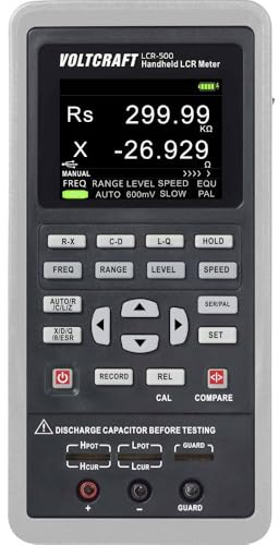 VOLTCRAFT LCR-500 LCR Messbrücke digital Datenlogger CAT I Anzeige (Counts): 40000