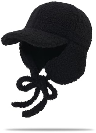 YAMEE Trappermütze Warme für Damen mit Ohrenschutz,Wintermütze für Herren mit Kinnriemen Winddicht,Fliegermütze Damen Verstellbar Weich,Jagdhut,Unisex Skimütze für Outdoor-Aktivitäten