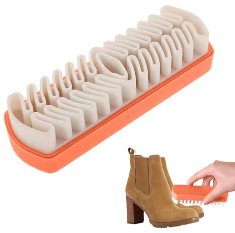Galenecx Brosse Daims, Brosse à Chaussures Mit Gummikopf, Brosses Daim Multifonctionnel, Gomme Daims Doux et Durable, Brosses à Chaussures en Daim, pour Cuir de Vachette, Velours