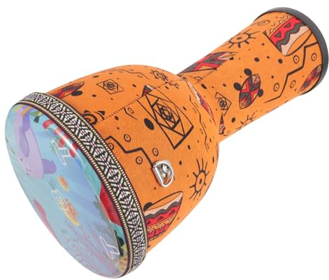 Kisangel Leichte Djembe Trommel aus Pvc für Kinder und Anfänger mit Einfachem Gebrauch und Feinem Design für Bühnenauftritte und Musikunterricht