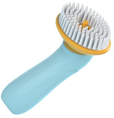 DIYEAH Multifunktionale Handliche Haustier Badebürste aus Leichtem Abs und Tpr für Hundedusche und Sanfte Massage bei Fellpflege