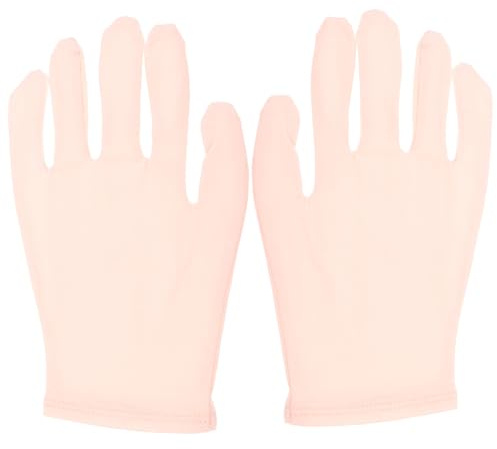 Guanti Idratanti Mani in Cotone Fibra di Carbone di Bambù, 1 Paio | Traspiranti e Aderenti, Uso Prolungato, Colore Porpora, per Trattamento Mani e Comfort Notturno