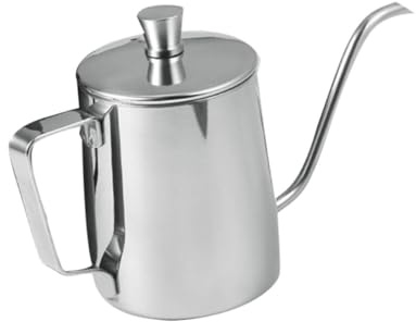 Healifty Pentola da Caffè in Acciaio Inossidabile con Coperchio Mini Bollitore per Espresso e Tè Contenitore Versatile per Bevande Calde e Fredde Design Elegante e Resistente per Casa e