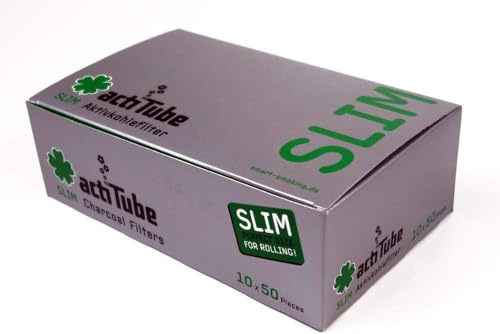 actiTube' Aktivkohlefilter SLIM (10x50Stück) - Megabox, 500 Stück (1er Pack)