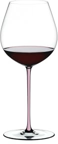 RIEDEL Fatto A Mano Pinot Noir - Pink - Einzelpackung, Weinglas, Kristallglas, Spülmaschinenfest - 4900/07P