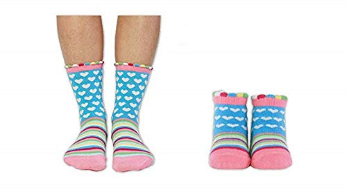 Cucamelon Unisex-Baby Mummy and Me Socken-Geschenk, Multi, One Size
