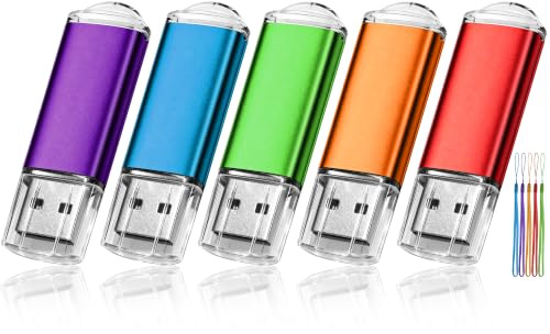 EASTBULL USB Stick 16GB USB 3.0 5 stück Mehrfarbig Speicherstick USB Sticks Data Datenspeicher
