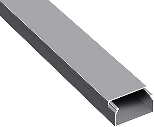 CILSON Kabelkanal, 40x16 mm, Grau, selbstklebend | PVC, UV-beständig, Innen & Außen, Made in Germany