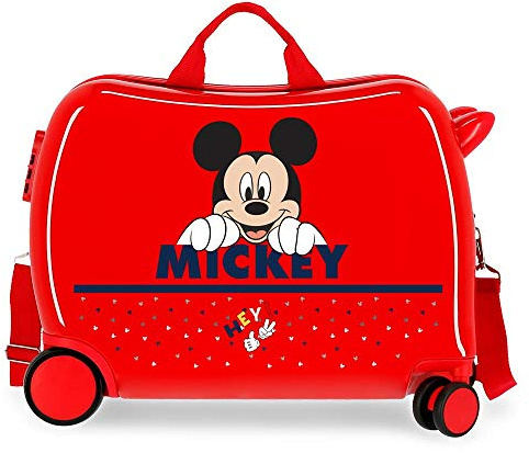 Disney Valigia per bambini 2 ruote multidirezionali Happy Mickey