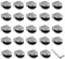 Nisorpa 24PCS Glass Clamp Bracket 6-8mm Stainless Steel Glass Clips Clamps Adjustable Glass Brackets Flat Back Connection Clamp Holder for Balustrade Staircase Handrail Window, Silver