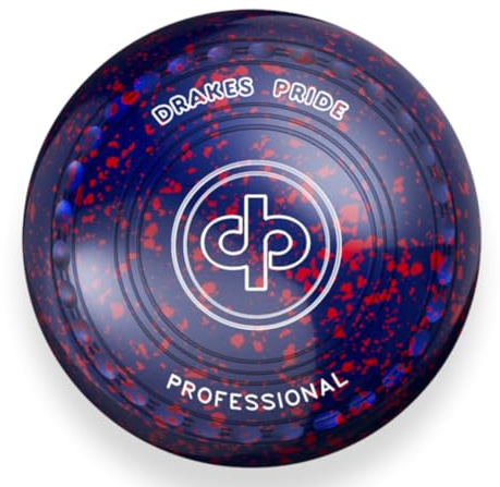 Drakes Pride Professional bowls - Blue / Red, Gripped, Size 3, Heavy