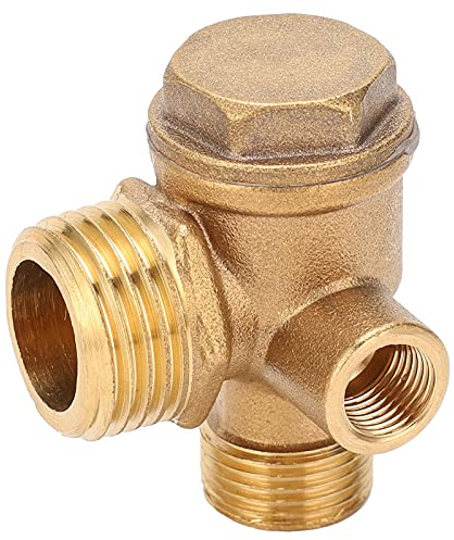Clapet anti-retour à trois voies, clapet anti-retour de compresseur d'air filetage mâle 3 ports accessoires anti-retour 1/2x3/8x10 laiton