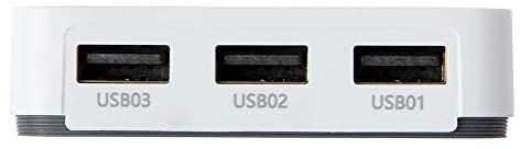LOYALTY-SECU 3 Ports USB Print Server Bluetooth for USB Printers White NO WiFi