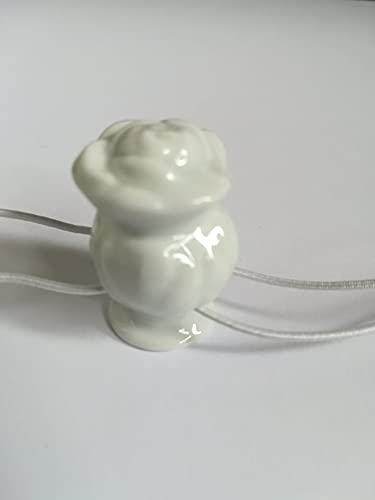 Lindner Porzellan Tropfenfänger Rosen Vase, weiß, für Kaffee- oder Teekannen, Rosen Blumen