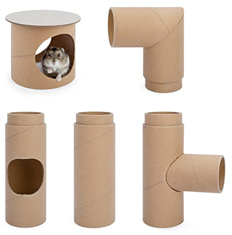 Niteangel Creativo e componibile, tunnel per criceti, fai da te e costruisci una tana tubolare unica come nascondiglio per animali di piccole dimensioni come criceti, topi, gerbilli e topi (set intero