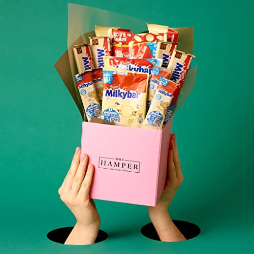 Milkybar - Cesto per bouquet di cioccolato, colore: Rosa