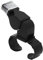 Anicy Schiedsrichterpfeife - Schwarz Kunststoff Finger Grip Sport Fußball Schiedsrichter Mund Pfeife Fitness Classic Official Schiedsrichter Pfeife Mit Fingergriff