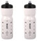 ZEFAL Pack Sense Soft 80 Trinkflasche Fahrrad - Zwei geruchsneutrale, Sportflaschen für MTB Rennrad - BPA-freie Wasserflasche - Silikon-Sauger - Weiß, 2 x 800 ml