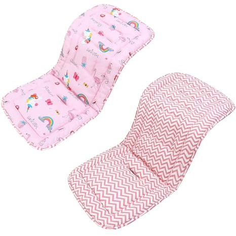 LAT Universal Pram Liner, Baby Pushchair Seat Liners, Cotton Double-Sided Use Baby Stroller Cushion Pad, Stroller Seat Pad for Toddler Infant 78x34cm