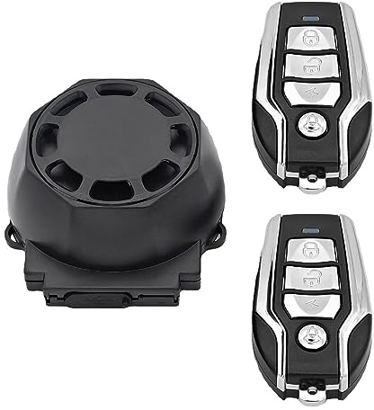 A/E Alarme Moto | Alarme à Distance de détection de Vibrations de Moto | Système d'alarme de sécurité Rechargeable 122db pour Alarme de klaxon de vélo électrique