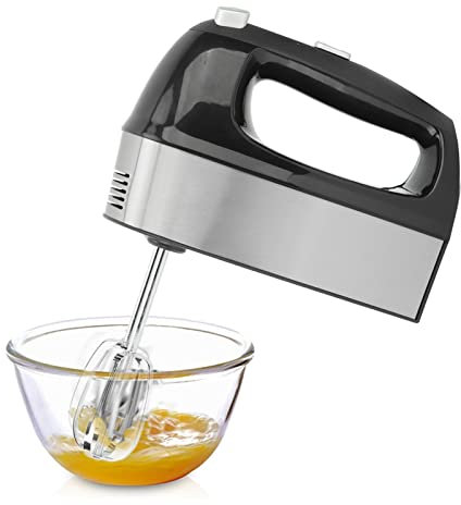 Batteur à Main électrique Batteur Sur Socle Portable 500 W Prise Ue 220 V Contrôle à Cinq Vitesses En Acier Inoxydable Mélangeur à Main De Cuisine Ensemble De Cuisson Pour Fouetter le Mélange De Biscu
