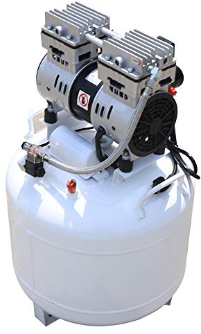 Bomba de Agua Gasolina, Bomba de Agua Sucia, Bomba de Agua Compresor de 40 L, 110 V 750 W, portátil, silenciosa, sin Aceite, Bomba de compresor sin Aceite, Dispositivo Dental para Dentista