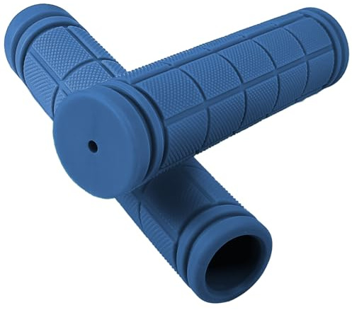 pangdapengpeng 1 Paio Impugnature Manubrio, Impugnatura Manopole Bici 22mm, Bicicletta Manopole Manubrio Ergonomiche per Mountain Bike, Scooter (Blu)