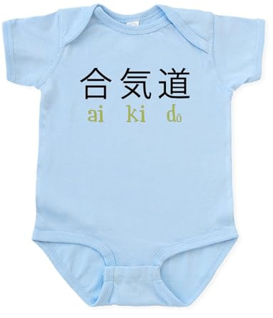 CafePress Aikido Infant Bodysuit Cute Infant Bodysuit Baby Romper Sky Blue